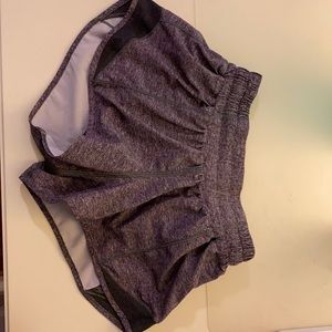 Grey Lulu Lemon Hotty Hot Shorts